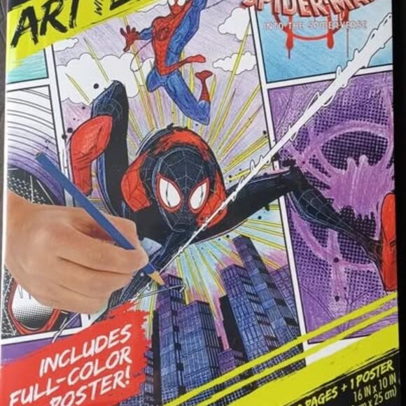 3 Crayola | Art With Edge -28 Drawing Shts | Spider-Man - Into The Spider Verse - Picture 2 of 6